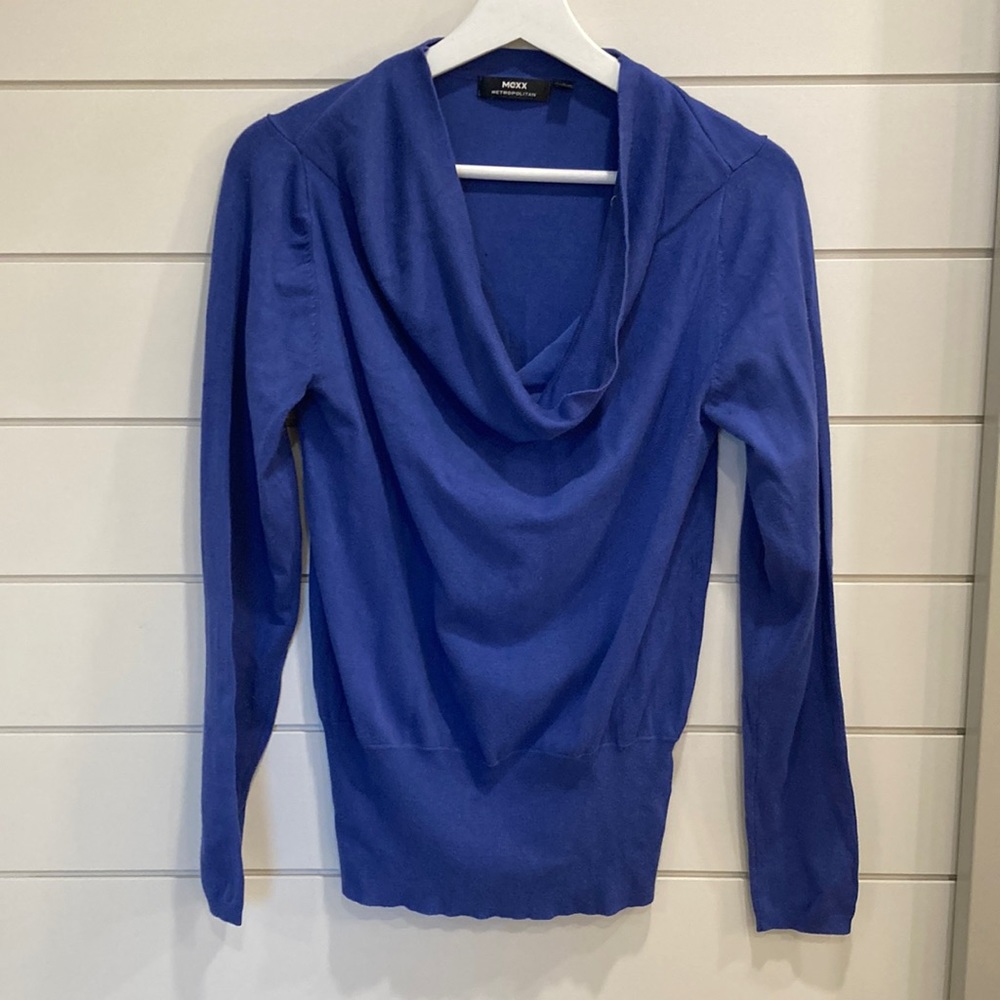 Mexx Cowl Neck Sweater in Royal Blue